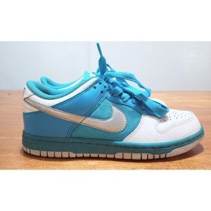 Nike Dunk Low UNC Womens 6.5 Blue White 317813-103 Skateboarding Shoes Sneakers